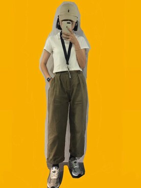 「通勤穿搭」｜「アイテム（腕時計）」を使った、Baobao' Chuさん（レディース・166cm）の夏コーディネート