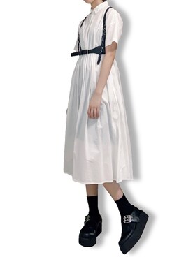 ベルトを使った 白ワンピース の人気ファッションコーディネート ユーザー その他ユーザー Wear