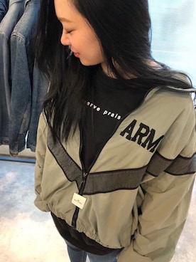 「JEANASIS（ジーナシス）のシンプルロゴBIGLS/773763（Tシャツ/カットソー）」を使った、yoshiさん（レディース・153cm）の秋コーディネート