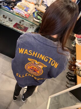 「USA」｜「アイテム（ジャケット/アウター）」を使った、yoshiさん（レディース・153cm）の春コーディネート