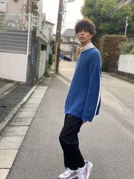 楠 拓也さん（メンズ・180cm）の春コーディネート