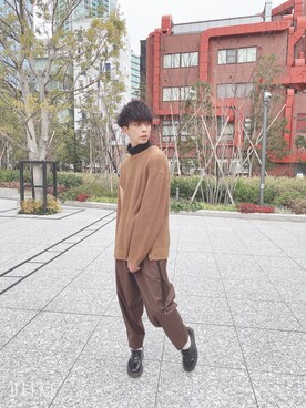 楠 拓也さん（メンズ・180cm）の春コーディネート