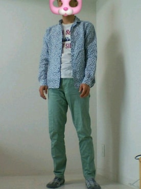 「SIMPLICITE　PLUS（シンプリシテプリュス）のアイテム」を使った、エンリケさん（メンズ・172cm）の夏コーディネート