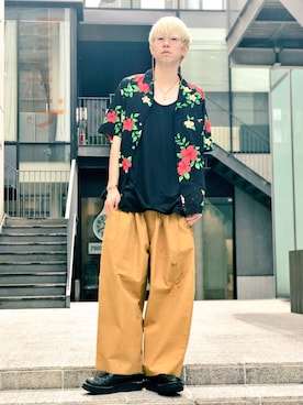「SASQUATCHfabrix.（サスクワァッチファブリックス）のアイテム」を使った、新井航  OCEAN TOKYOさん（メンズ・177cm）の春コーディネート