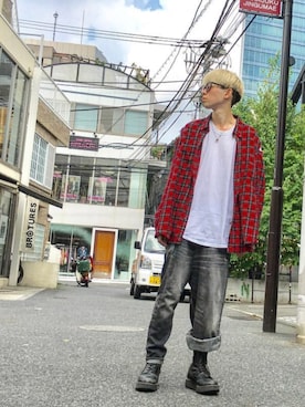 「FACETASM」｜「アイテム（その他）」を使った、新井航  OCEAN TOKYOさん（メンズ・177cm）の冬コーディネート