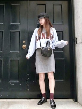 「秋のマイ旬スタイル」｜「アイテム（キャスケット）」を使った、ｐiｐiさん（レディース・163cm）の秋コーディネート