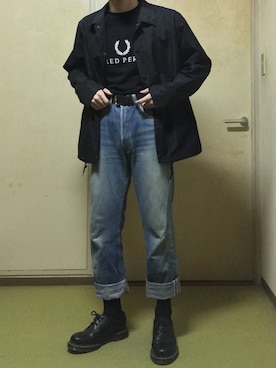 「80s」｜「アイテム（ブルゾン）」を使った、Taka→さん（メンズ・165cm）の秋コーディネート