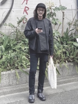 「ESSAY（エッセイ）のアイテム（ジャケット/アウター）」を使った、海鳴さん（メンズ・178cm）の春コーディネート