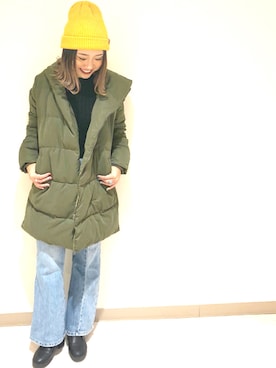 「アイテム（ダウンジャケット/コート）」を使った、sonaさん（レディース・160cm・10代）の冬コーディネート