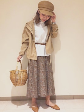 「アイテム（マウンテンパーカー）」を使った、sonaさん（レディース・160cm）の夏コーディネート