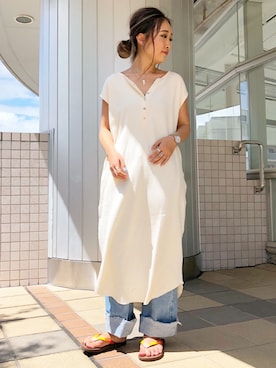 「アイテム（ワンピース）」を使った、sonaさん（レディース・159cm・10代）の夏コーディネート