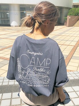 「バックプリント」｜sonaさん（レディース・159cm）の秋コーディネート