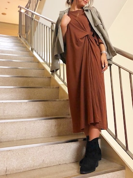 「アイテム（ワンピース/ドレス）」を使った、sonaさん（レディース・159cm・10代）の秋コーディネート