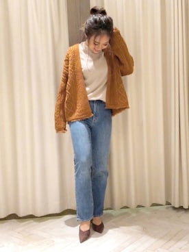 「アイテム（パンプス）」を使った、sonaさん（レディース・159cm・10代）の秋コーディネート