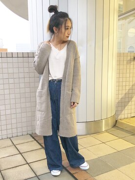 「Shelly island（シェリーアイランド）のアイテム」を使った、sonaさん（レディース・159cm）の秋コーディネート