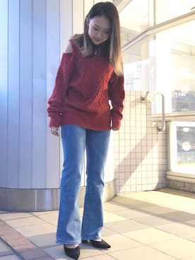 「アイテム（パンプス）」を使った、sonaさん（レディース・159cm・10代）の秋コーディネート