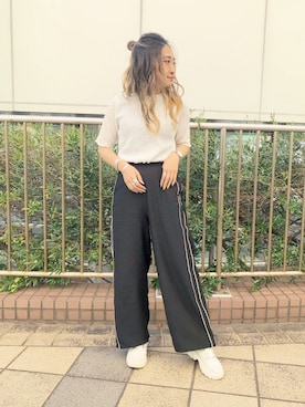 「H&M（エイチ・アンド・エム）のアイテム（スニーカー）」を使った、sonaさん（レディース・159cm）の春コーディネート