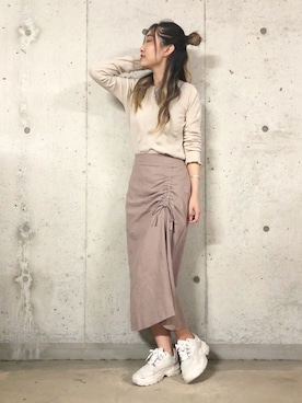 「H&M（エイチ・アンド・エム）のアイテム（スニーカー）」を使った、sonaさん（レディース・159cm）の春コーディネート