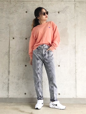 「アイテム（スウェット）」を使った、sonaさん（レディース・159cm・10代）の春コーディネート