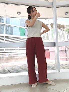 「アイテム（サンダル）」を使った、sonaさん（レディース・159cm・10代）の夏コーディネート