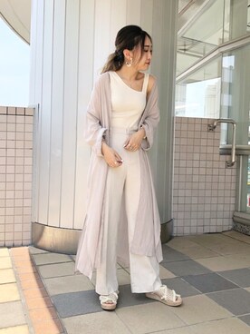 「アイテム（サンダル）」を使った、sonaさん（レディース・159cm・10代）の夏コーディネート