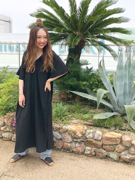 「アイテム（ワンピース/ドレス）」を使った、sonaさん（レディース・159cm・10代）の夏コーディネート