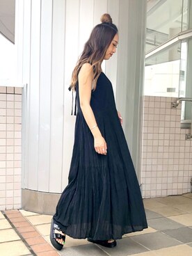 「アイテム（ワンピース/ドレス）」を使った、sonaさん（レディース・159cm・10代）の夏コーディネート