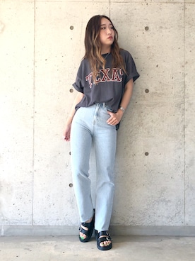 「アイテム（サンダル）」を使った、sonaさん（レディース・159cm・10代）の夏コーディネート