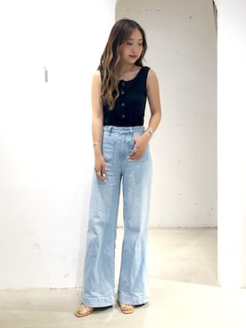 「アイテム（タンクトップ）」を使った、sonaさん（レディース・159cm・10代）の夏コーディネート