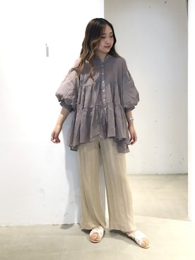 「アイテム（サンダル）」を使った、sonaさん（レディース・159cm・10代）の夏コーディネート