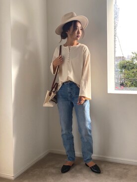 「ラブアンドピース2020」｜「アイテム（その他シューズ）」を使った、sonaさん（レディース・159cm）の秋コーディネート