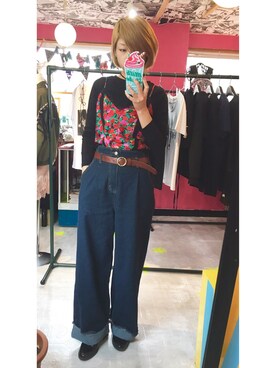 「Jagger（-）のアイテム」を使った、toyさん（レディース・164cm）の春コーディネート