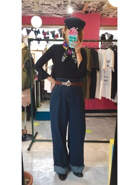 「Jagger（-）のアイテム」を使った、toyさん（レディース・164cm）の春コーディネート