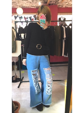 「Jagger（-）のアイテム」を使った、toyさん（レディース・164cm）の春コーディネート