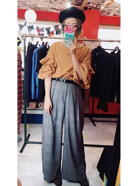 「Jagger（-）のアイテム」を使った、toyさん（レディース・164cm）の秋コーディネート