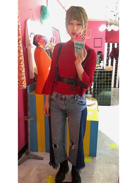 「Jagger（-）のアイテム」を使った、toyさん（レディース・164cm）の秋コーディネート