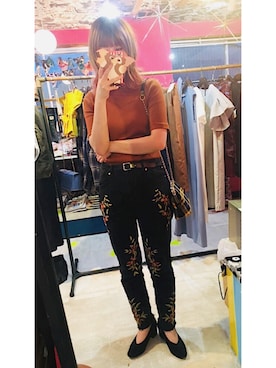 「Jagger（-）のアイテム」を使った、toyさん（レディース・164cm）の秋コーディネート