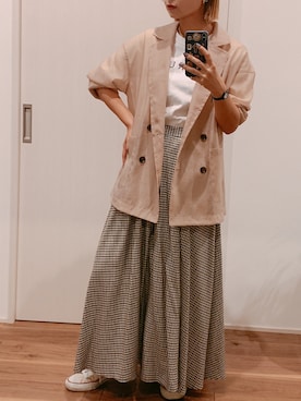 yuさん（レディース・158cm）の春コーディネート