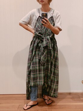 yuさん(レディース・158cm)の夏コーディネート