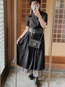 「GUCCI（グッチ）のアイテム（ショルダーバッグ、ブラック系）」を使った、tai さんの秋コーディネート