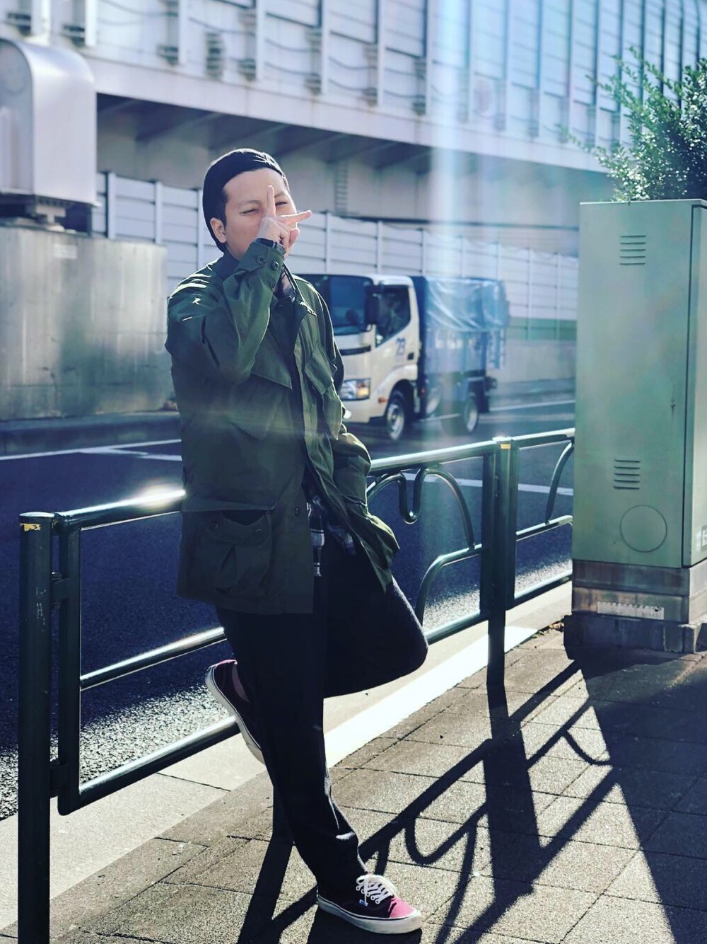 「NewYorkHat、Rocky Mountain Featherbed、SATURDAYS SURF NYC、STILL BY HAND、VANS、UNDER COVER、andersons、streetstyle、TOKYO、ootd」｜「NEW YORK HATのアイテム（帽子、ブラック系）」を使った、蕭柏源さん（メンズ・172cm）の冬コーディネートの1枚目の写真