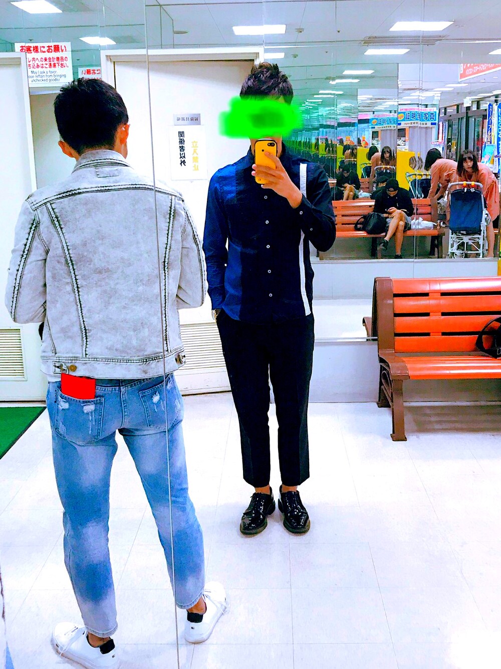 「Paul SmithのBLOCK STRIPE SHIRT / 182301 097S（シャツ/ブラウス、ホワイト系）」を使った、ヒロさん（メンズ・171cm）の秋コーディネートの1枚目の写真