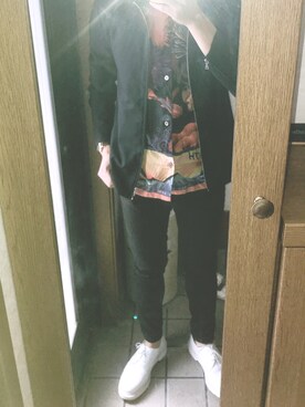 「TAKEO KIKUCHI（タケオキクチ）のアイテム（アナログ腕時計）」を使った、ヒロさん（メンズ・171cm）の秋コーディネート
