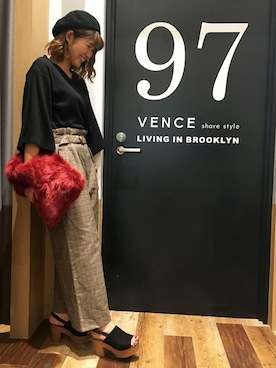 「ファークラッチ」｜chihiroさん（レディース・160cm）の秋コーディネート