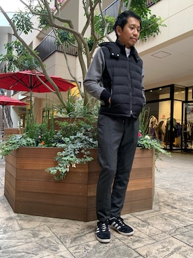 「アイテム（ブルゾン）」を使った、ToruFukumotoさん（メンズ・175cm・40代）の冬コーディネート