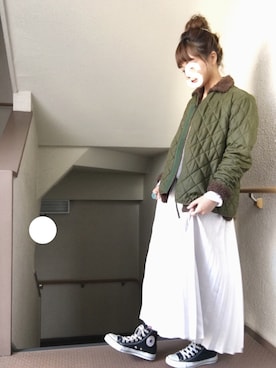 「モコモコカーディガン」｜skyさん（レディース・153cm）の冬コーディネート