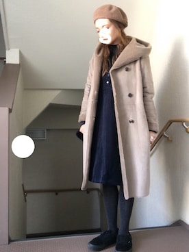 「ANOTHER BRANCH（アナザーブランチ）のアイテム（帽子）」を使った、skyさん（レディース・153cm）の冬コーディネート