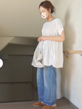 「Factor=（ファクターイコール）のアイテム（パンツ）」を使った、skyさん（レディース・153cm）の夏コーディネート