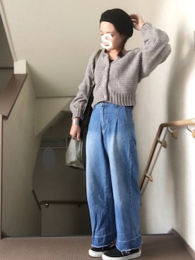 「Factor=（ファクターイコール）のアイテム（パンツ）」を使った、skyさん（レディース・153cm）の秋コーディネート