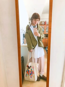 「MONKI（モンキ）のアイテム（ソックス/靴下）」を使った、Dさん（レディース・155cm）の冬コーディネート